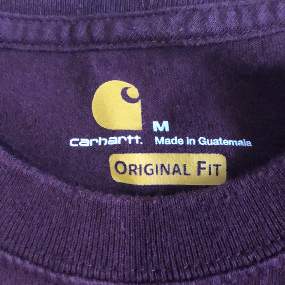 Carhartt maroon tee size M. - Picture 4 of 7